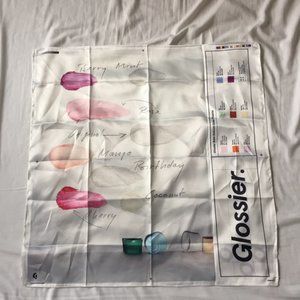 Limited Edition Glossier Balm Dot Com Hair Scarf.